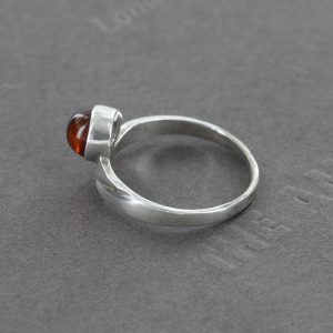 German Baltic Cognac Amber In 925 Silver Handmade Stylish Ring WR253 RRP£25!!!