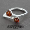 German Baltic Amber Unique Design 925 Silver Handmade Ring WR254 RRP£30!!! Size N