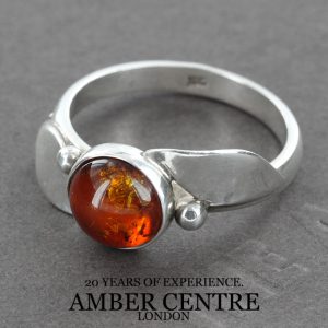 Antique German Baltic Amber In Decorated 925 Silver Handmade Ring WR256 RRP£40!!! Size N(54)