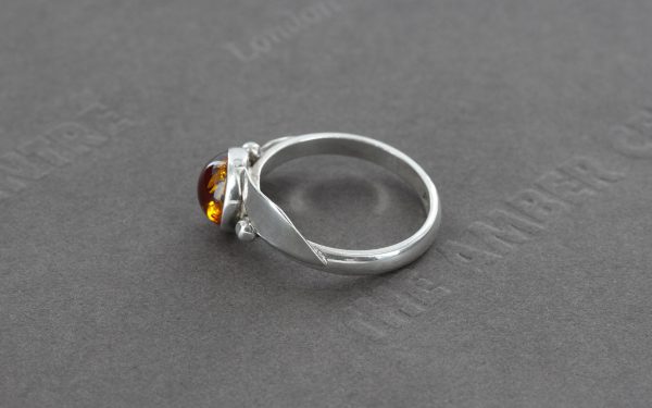 Antique German Baltic Amber In Decorated 925 Silver Handmade Ring WR256 RRP£40!!! Size N(54)