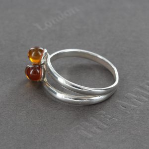 Handmade German Baltic Amber In 925 Silver Elegant Ring WR260 RRP£30!!! Size Q