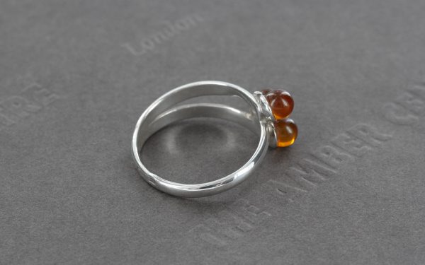 Handmade German Baltic Amber In 925 Silver Elegant Ring WR260 RRP£30!!! Size Q