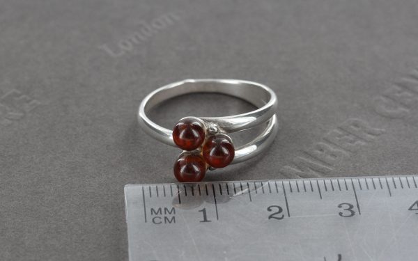 Handmade German Baltic Amber In 925 Silver Elegant Ring WR260 RRP£30!!! Size Q