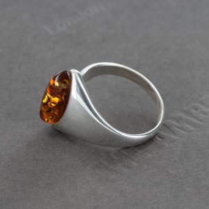 Handmade German Baltic Amber 925 Sliver Elegant Ring WR270 RRP£40!!! Size L