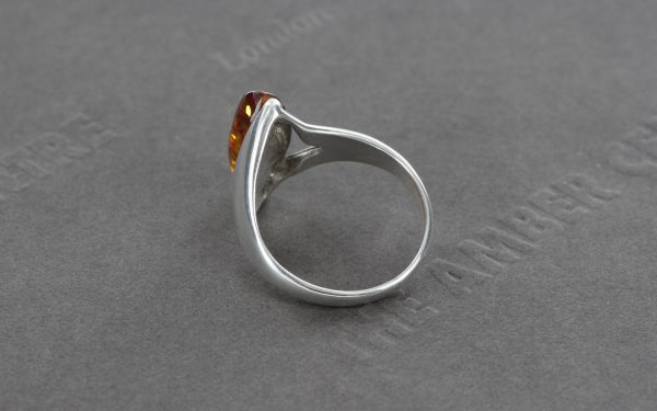 Handmade German Baltic Amber 925 Sliver Elegant Ring WR270 RRP£40!!! Size L