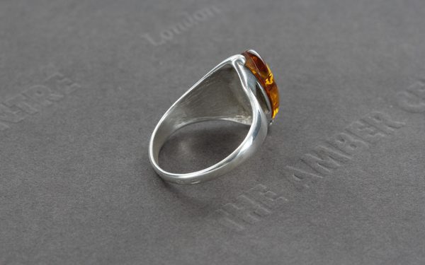 Handmade German Baltic Amber 925 Sliver Elegant Ring WR270 RRP£40!!! Size L
