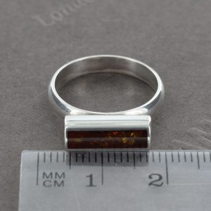 German Baltic Amber In 925 Silver Handmade Unique Ring WR276 RRP£35!!! Size L