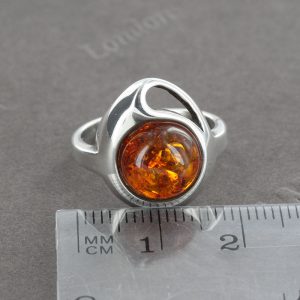 German Genuine Baltic Amber In 925 Silver Handmade Elegant Ring WR282 RRP£50!!!