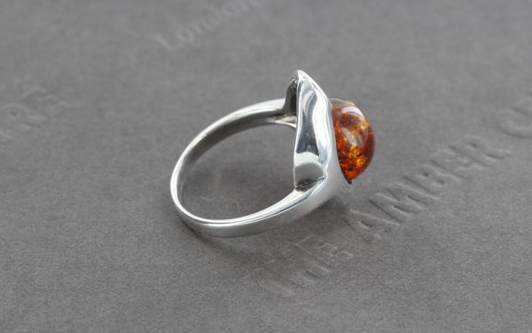 German Genuine Baltic Amber In 925 Silver Handmade Elegant Ring WR282 RRP£50!!!