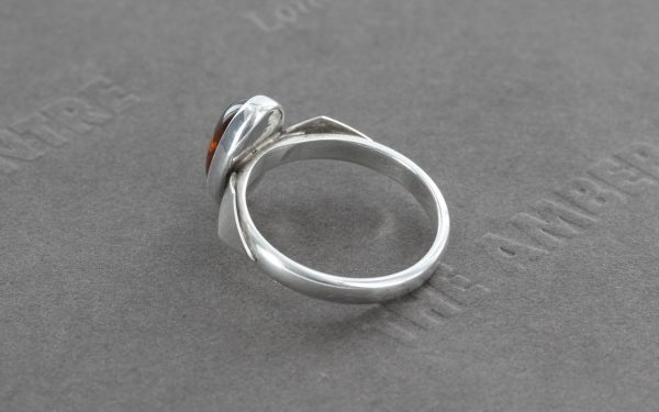 German Baltic Amber In 925 Silver Handmade Elegant Ring WR284 RRP£30!!! Size N