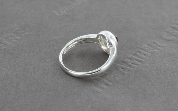 Handmade German Baltic Amber In 925 Sterling Silver Ring WR290 RRP£25!!! Size O