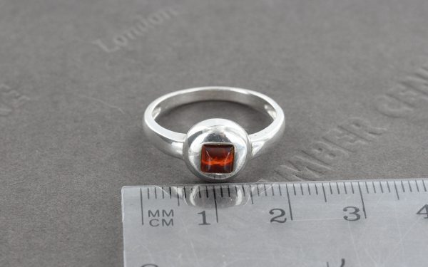 Handmade German Baltic Amber In 925 Sterling Silver Ring WR290 RRP£25!!! Size O