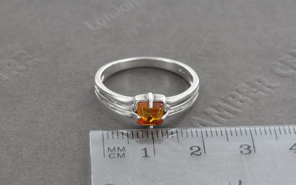 German Baltic Amber In 925 Sterling Silver Handmade Elegant Ring WR295 RRP£25!!!