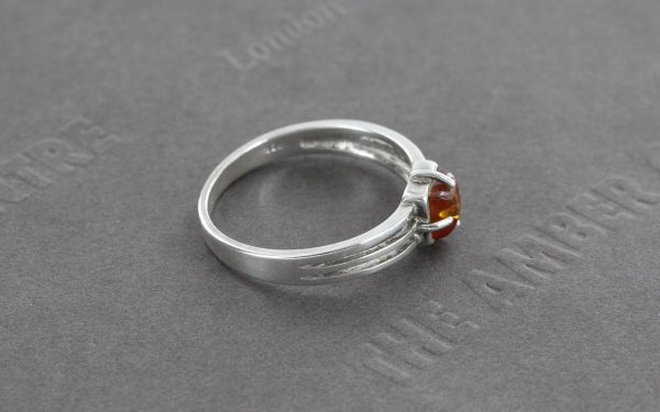 German Baltic Amber In 925 Sterling Silver Handmade Elegant Ring WR295 RRP£25!!!