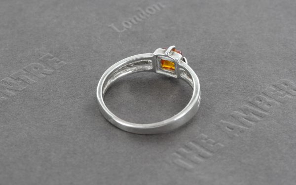 German Baltic Amber In 925 Sterling Silver Handmade Elegant Ring WR295 RRP£25!!!