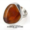HANDMADE GERMAN BALTIC BUTTERSCOTCH UNIQUE AMBER 925 SILVER RING WR050 RRP£100!!!