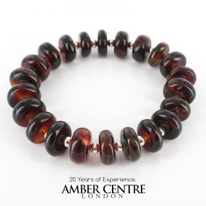 German Baltic Amber Healing Handmade Bracelet Genuine Amber W111 RRP£275!!!