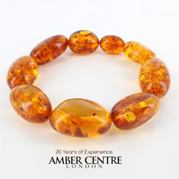 German Baltic Amber Healing Handmade Bracelet Genuine Amber W117 RRP£495!!!