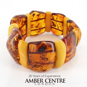 German Baltic Amber Healing Handmade Bracelet Genuine Amber W128 RRP£1095!!!