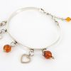 Bangle Italian Modern Stylish Handmade German Baltic Amber 925 solid Silver Ban119 RRP£139!!!