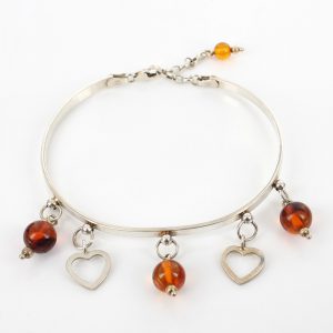 Bangle Italian Modern Stylish Handmade German Baltic Amber 925 solid Silver Ban119 RRP£139!!!