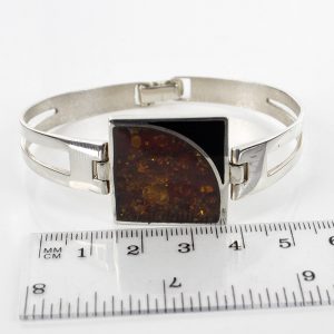 German Bangle Elegant Modern Handmade Baltic Amber 925 solid Silver Ban117 RRP£295!!!