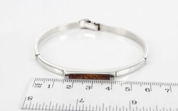 Italian Bangle Handmade Modern German Baltic Amber 925 solid Silver Ban122- RRP£249!!!