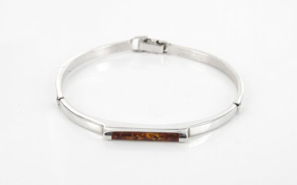 Italian Bangle Handmade Modern German Baltic Amber 925 solid Silver Ban122- RRP£249!!!