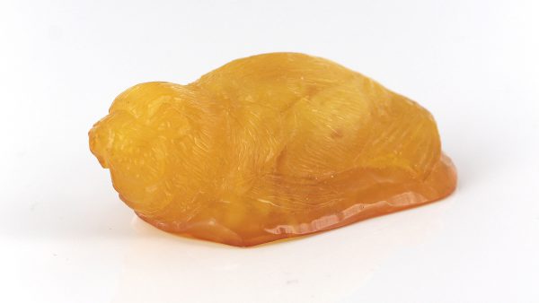 GERMAN ANTIQUE BUTTERSCOTCH BALTIC AMBER CARVING-WALRUS-CAR0021 RRP£595!!!