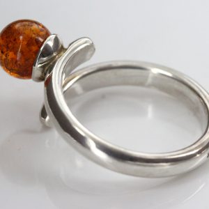 Italian Handmade German Baltic Amber Silver 925 Unique Ring WR339 RRP£45!!!