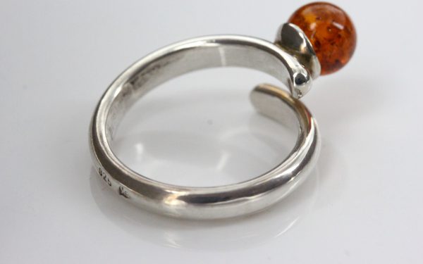 Italian Handmade German Baltic Amber Silver 925 Unique Ring WR339 RRP£45!!!