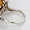 Handmade Petal Design German Baltic Amber Elegant 925 Silver Ring WR343 RRP£30!!