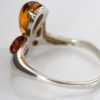 Handmade Petal Design German Baltic Amber Elegant 925 Silver Ring WR343 RRP£30!!
