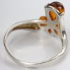Handmade Petal Design German Baltic Amber Elegant 925 Silver Ring WR343 RRP£30!!