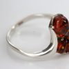 Handmade Petal Design German Baltic Amber Elegant 925 Silver Ring WR343 RRP£30!!