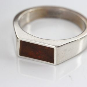 Handmade German Baltic Amber 925 Silver Modern and Elegant Ring WR345 RRP£50!!!