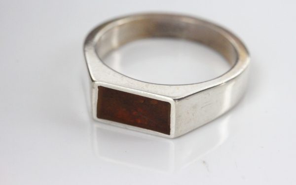 Handmade German Baltic Amber 925 Silver Modern and Elegant Ring WR345 RRP£50!!!