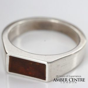 Handmade German Baltic Amber 925 Silver Modern and Elegant Ring WR345 RRP£50!!!