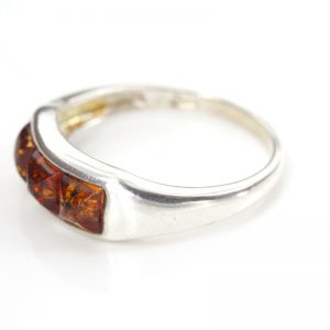 Unique German Baltic Amber Handmade Ring in 925 Sterling Silver WR313 RRP£25!!!