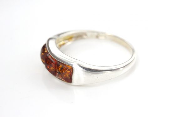 Unique German Baltic Amber Handmade Ring in 925 Sterling Silver WR313 RRP£25!!!