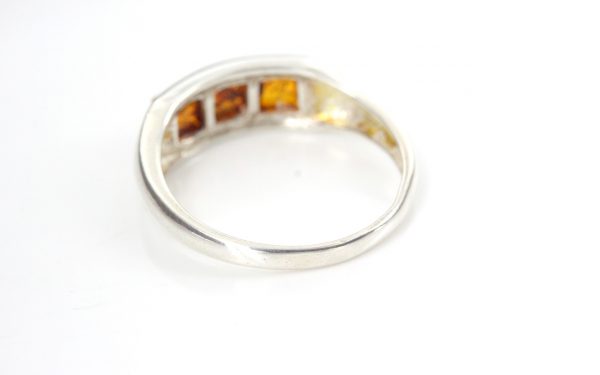 Unique German Baltic Amber Handmade Ring in 925 Sterling Silver WR313 RRP£25!!!