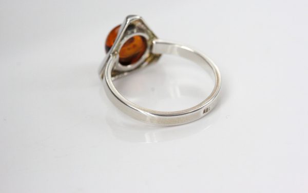 German Baltic Amber in 925 Sterling Silver Handmade Elegant Ring WR315 RRP£25!!!