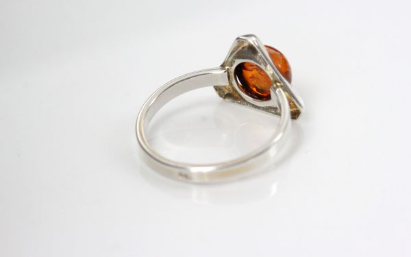 German Baltic Amber in 925 Sterling Silver Handmade Elegant Ring WR315 RRP£25!!!