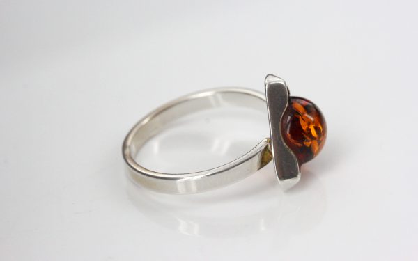 German Baltic Amber in 925 Sterling Silver Handmade Elegant Ring WR315 RRP£25!!!