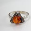 German Baltic Amber in 925 Sterling Silver Handmade Elegant Ring WR315 RRP£25!!!