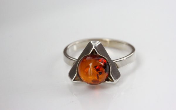 German Baltic Amber in 925 Sterling Silver Handmade Elegant Ring WR315 RRP£25!!!