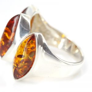 German Baltic Amber Handmade Elegant Ring in 925 Sterling Silver WR323 RRP£50!!!