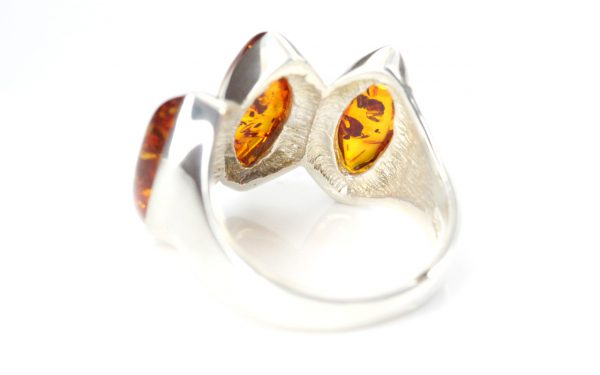 German Baltic Amber Handmade Elegant Ring in 925 Sterling Silver WR323 RRP£50!!!