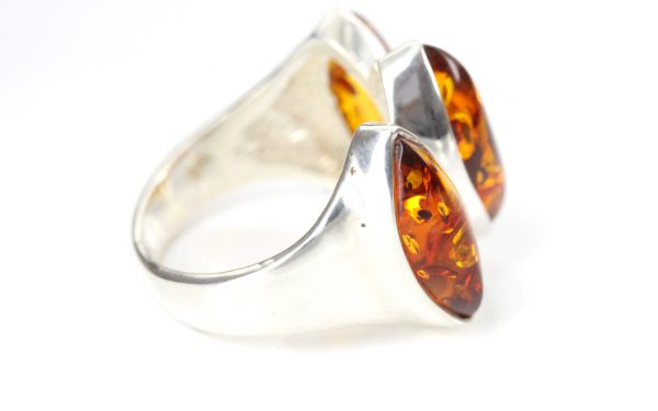 German Baltic Amber Handmade Elegant Ring in 925 Sterling Silver WR323 RRP£50!!!