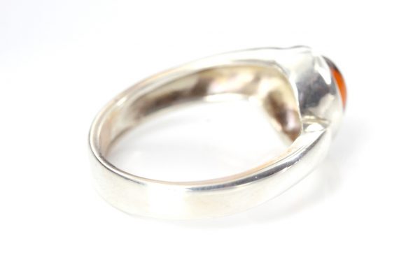 Stylish German Baltic Amber Handmade Elegant Ring in 925 Silver WR324 RRP£55!!!